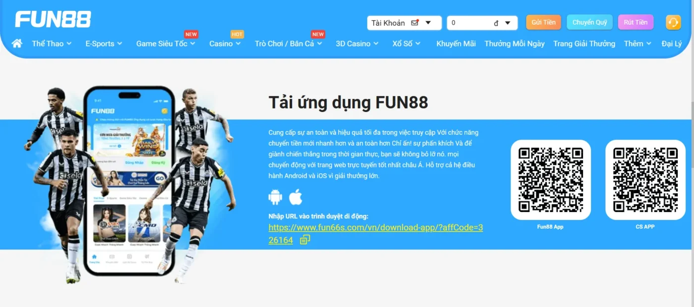 Hướng dẫn tải và cài đặt app Fun88 trên Android