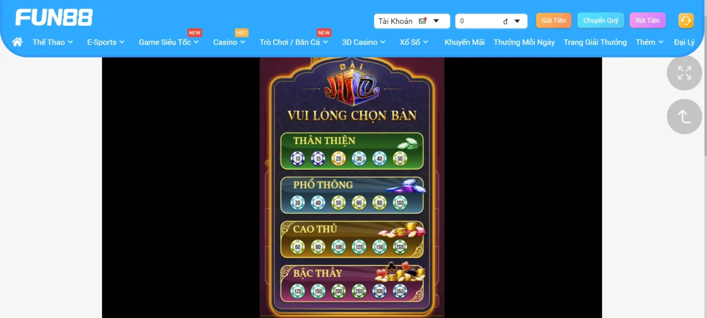 Luật chơi Hi Lo tại Fun88