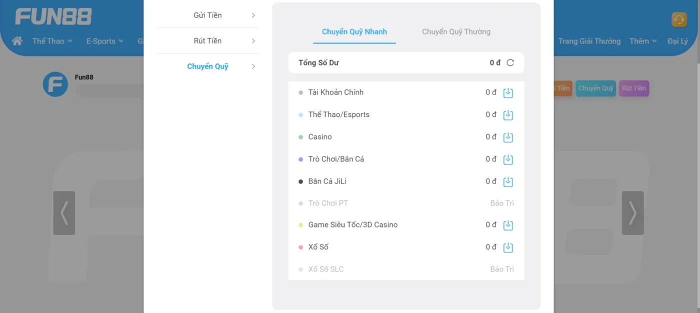 Quy định khi rút tiền tại Fun 88